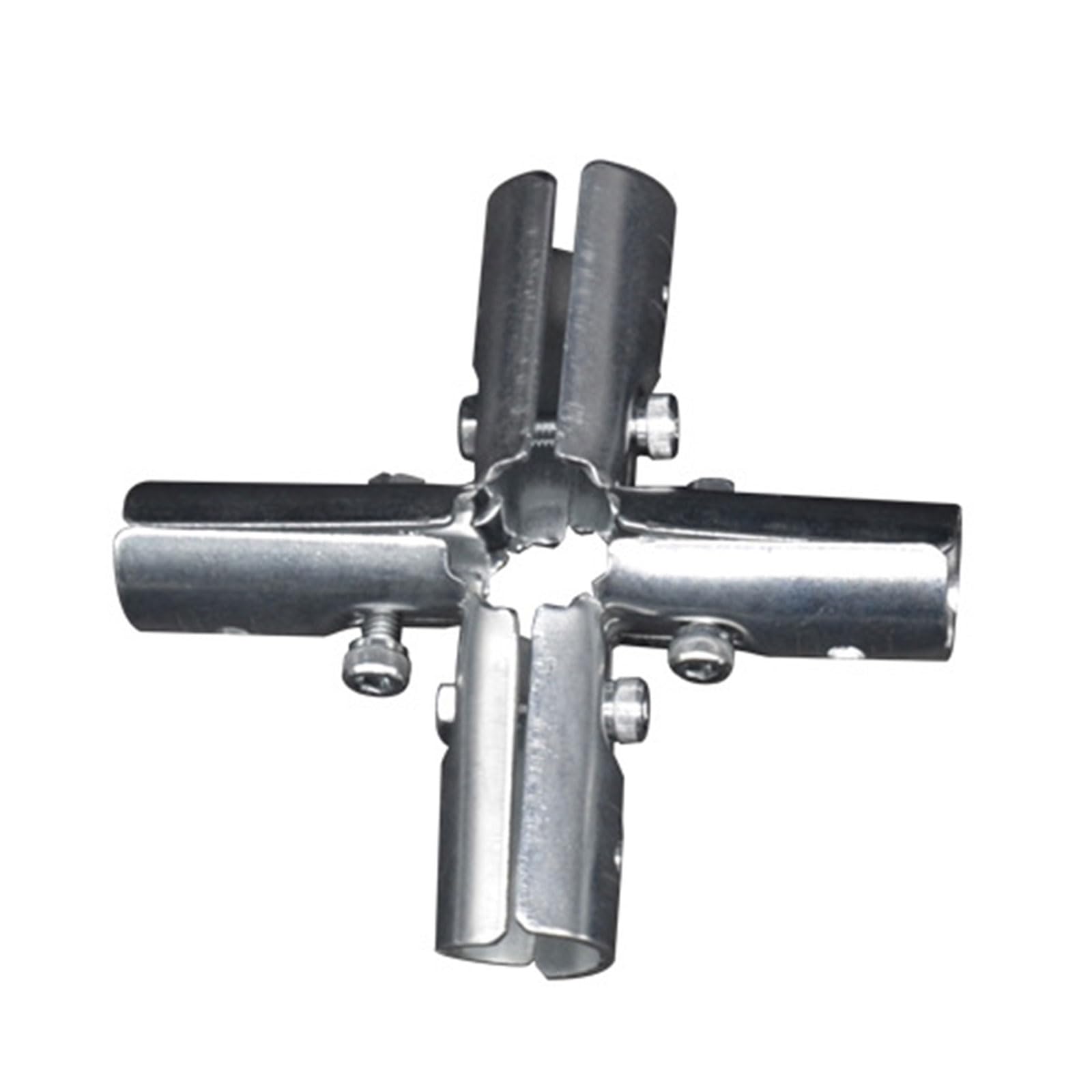 CUNZJIA High Strength Carbon Steel Round Pipe Joint Bracket T Pipe Connectors Tees Clamps for 20Mm Tube