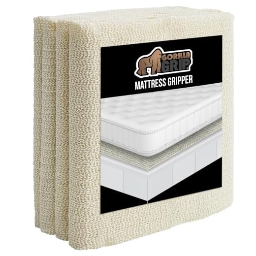 GORILLA GRIP Original Slip Resistant Mattress Gripper Pad, Helps Stop Bed and Topper from Sliding, Stopper Works on Sofa, Futon, and Couch, Easy to Trim Size, Strong, Durable Grips Help Slipping, King