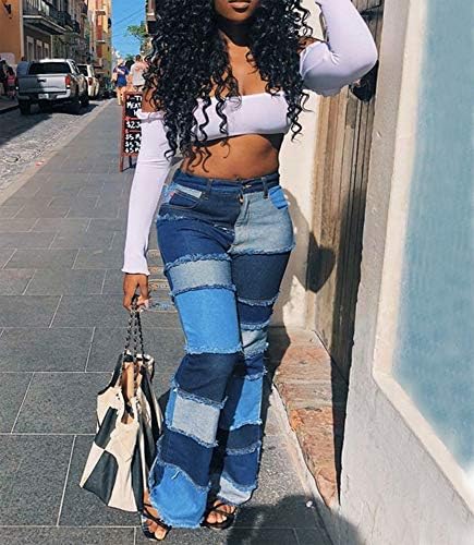 Patch flare jeans Clearance