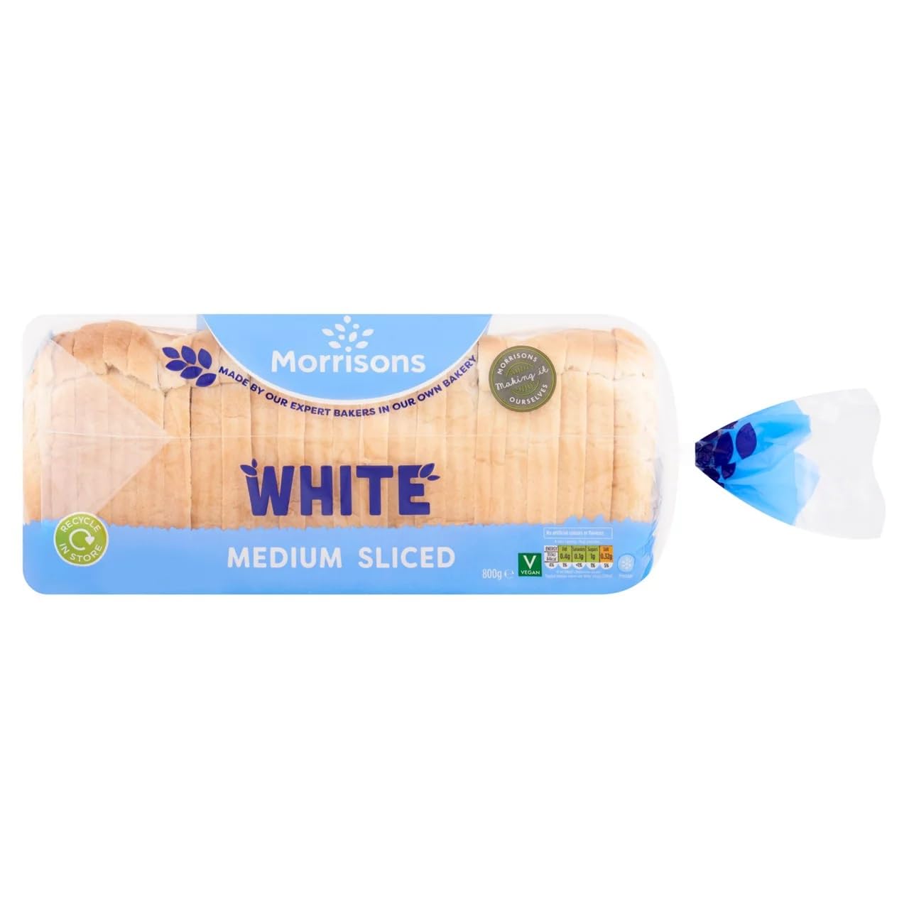 Morrisons Medium White Loaf 800g