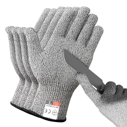 2 pares de guantes anticorte talla XS para niños seguros para trabajos manuales jardineria antipinchazos
