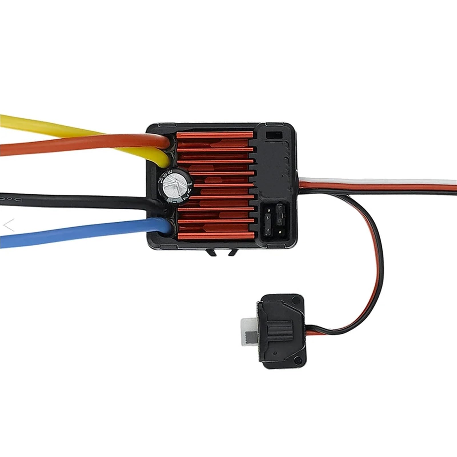 para Axial para SCX10 II para Yikong 1/10 Controlador De Velocidad del Motor Cepillado Impermeable 180/320A 6-12V Accesorios Piezas Coche RC RC Controlador ESC