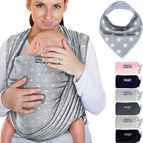 Makimaja Cotton Baby Wrap Carrier with Bib Cover