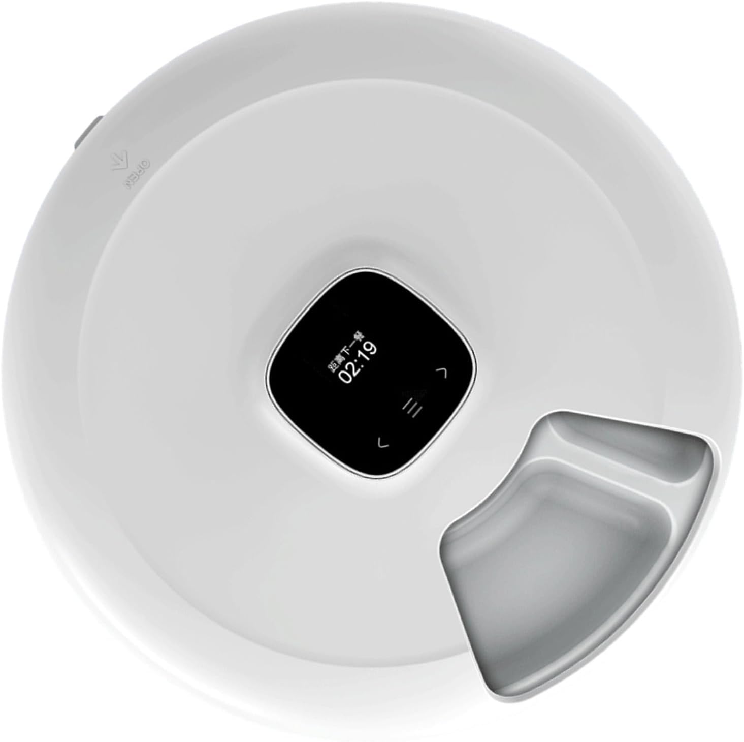 Programmable Pet Feeder ABS Design, 6-Slot Food Dispenser for Scheduled Dry Kibble & Snacks Feeding Automatic Pet Feeders for Cats