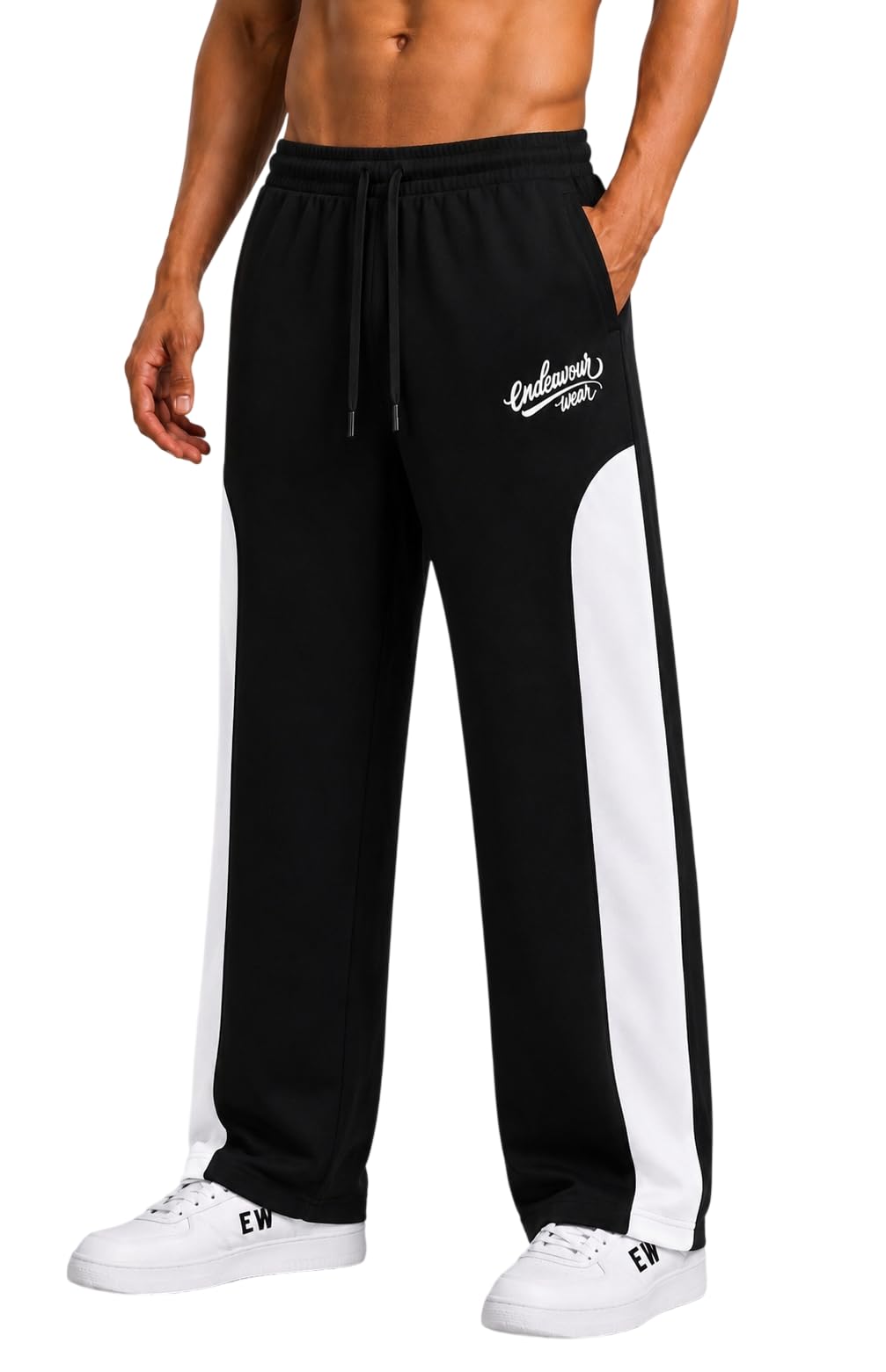 endeavour wear Men's Cotton Baggy Trackpants | Oversized Fit Streetwear & Gym Wear | Comfortable Casual Lower for Men-picture-23