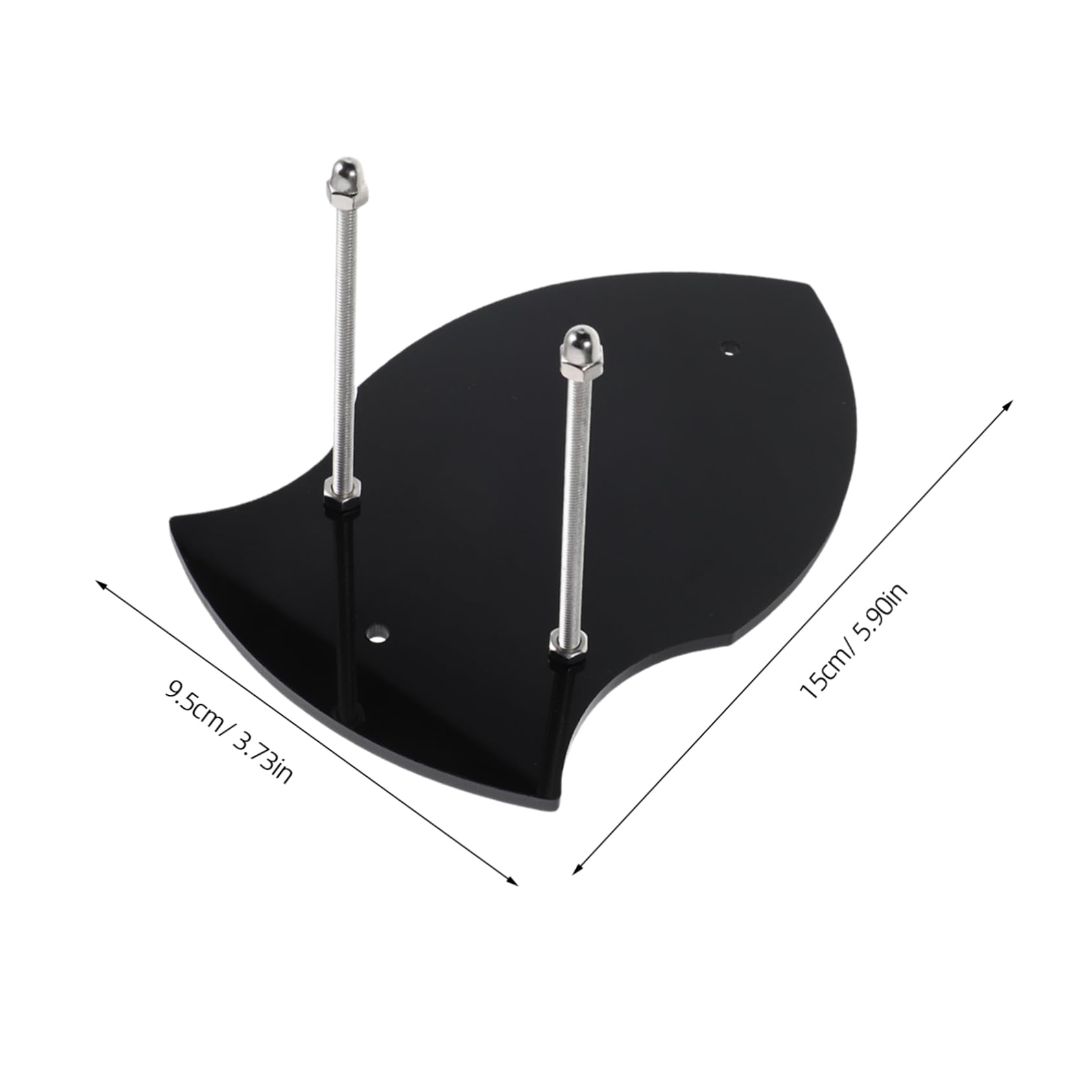 BRIGHTFUFU Versatile Wall Sword Holder Acrylic Wand Display Stand Modern Wall-mounted Rack for Axes