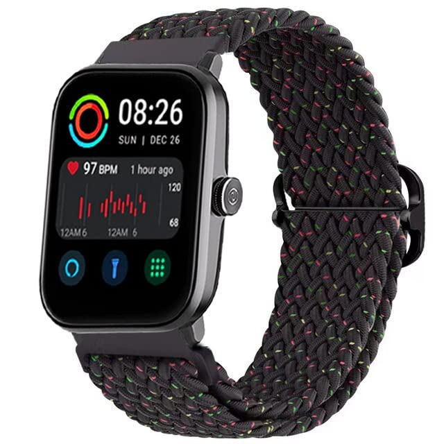 ARTMU Band Compatible with Firebolt Ninja 2 20mm Nylon Strap, Adjustable Smartwatch Strap (Star Black) (B0BRVDYJ7N) Amazon Price History, Amazon Price Tracker