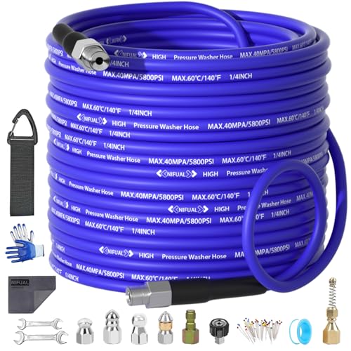 NIFUAL 100FT Sewer Jetter Kit