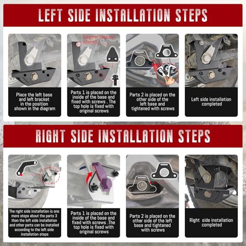 Image of Rear Shock Skid Plate,Back Lower Rock Armor Rear Shock Trailing Arm Skid Plates Guards fit for Ford Bronco 2Doors 4Doors 2020-2024,2PCS
