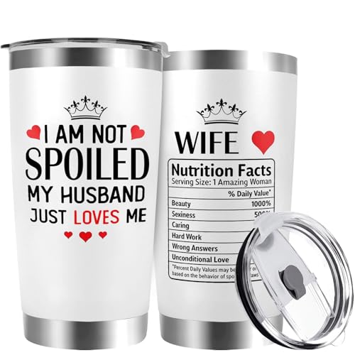 XWLAI Valentines Day Gifts for Wife - Wife Gifts - Wife Tumbler, Valentine, Christmas, Mothers Day,...