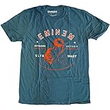 Large Blue Men's Eminem Detroit Portrait T-shirt