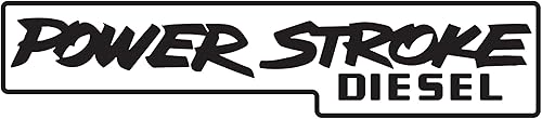 Calcomanía de vinilo compatible con productos POWERSTROKE DIESEL (5.5 x 1.25 pulgadas, verde lima)
