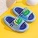 Egmy Toddler Boys Girls Dinosaur Children Slippers Cute Cartoon Beach Slippers Kids Non Slip Summer Fashion Shoes