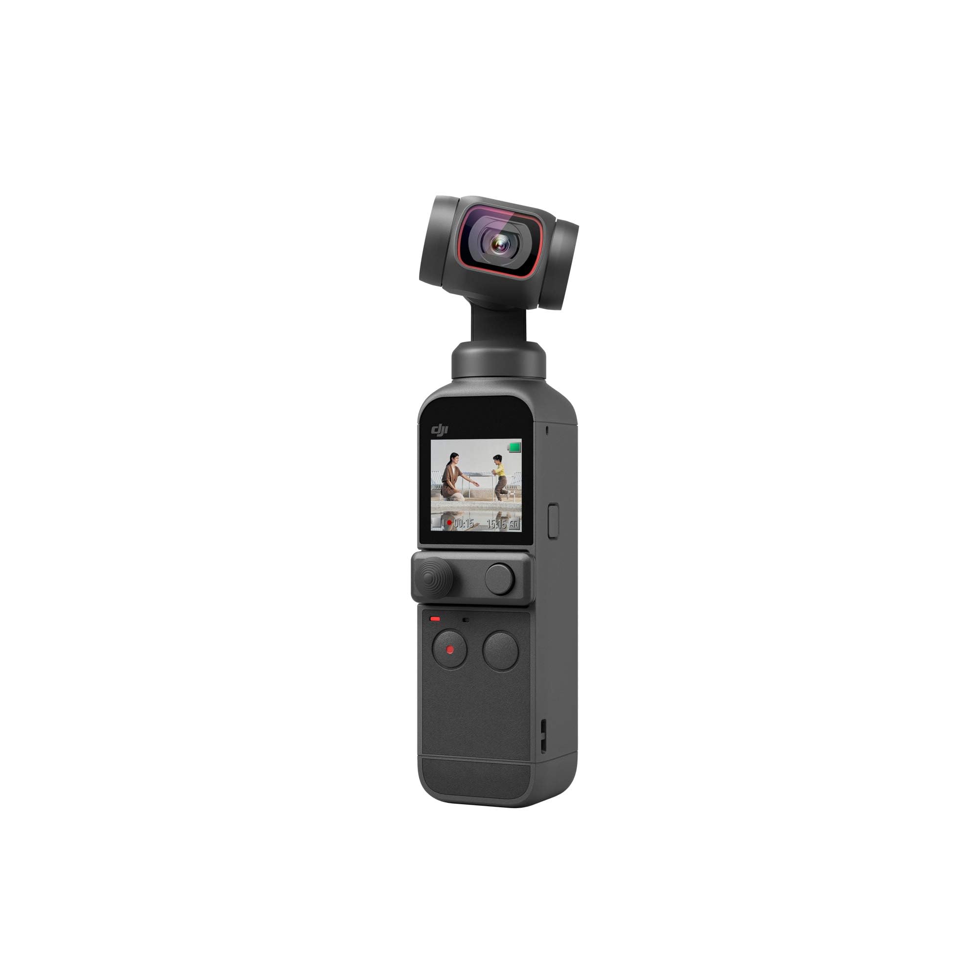 DJI Pocket 2 - Caméra 4K à Stabilisation 3 Axes, Vlog, Vidéo Ultra HD, Photo Haute Résolution 64 MP, 1/1.7” CMOS, HDR, Réduction du Bruit, Timelapse, Slow Motion, 8x Zoom, Livestreaming , Noir
