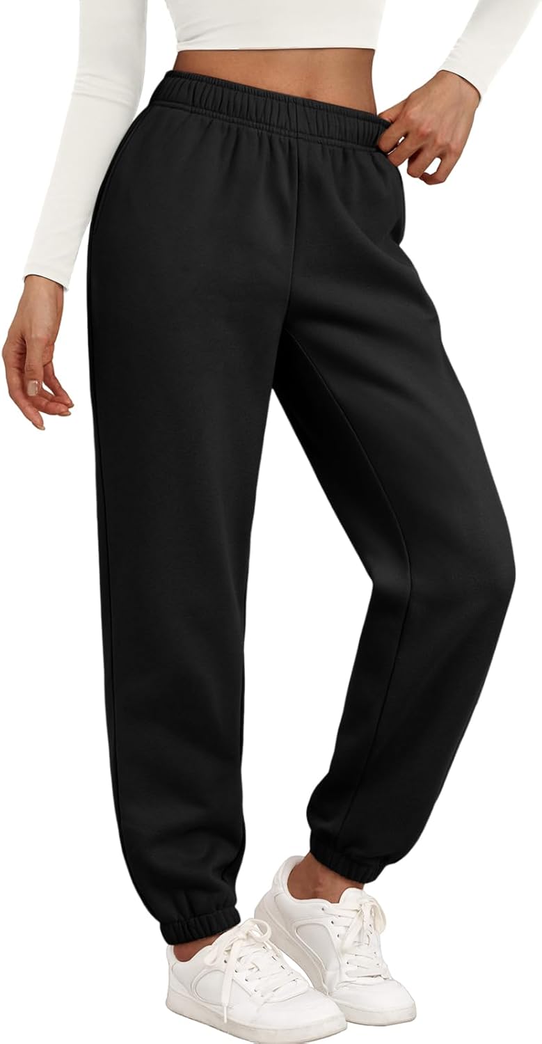 Trendy Queen Womens Sweatpants High Waisted Winter Baggy Lounge Pants Fall Active Fleece Comfy Joggers 2026