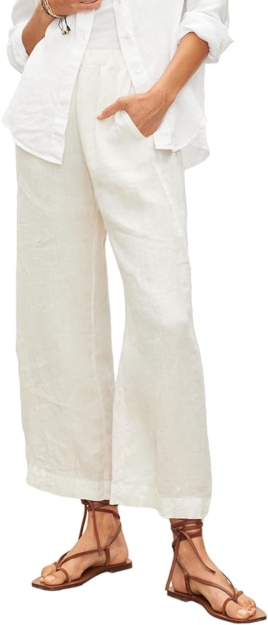 Beige Linen Pants