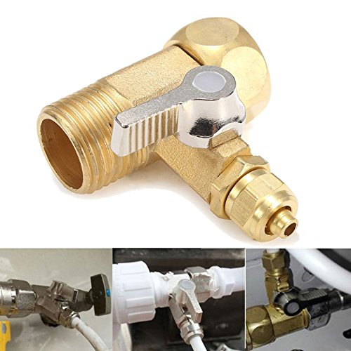 Grifo de agua de latón de 1/2 a 1/4 pulgadas, válvula de bola de alimentación RO, filtro de agua, sistema de ósmosis inversa para purificador de agua