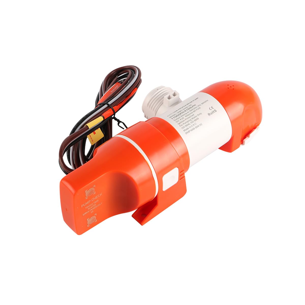 Pompe de cale Automatique 12 V 1 100 GPH pour Bateaux Pompe de cale Basse électrique à 360 degrés en Acier Inoxydable Accessoires de Bateau fiables pour Une élimination sûre et Efficace de