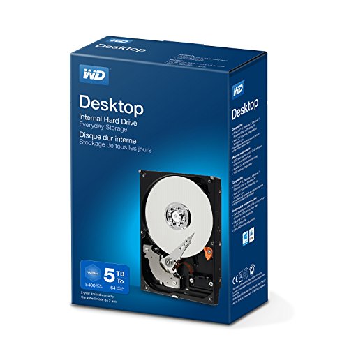 WD Desktop Mainstream HDD 5TB Retail internal 8,9cm 3,5Zoll SATA 6Gb/s 64MB Cache IntelliPower