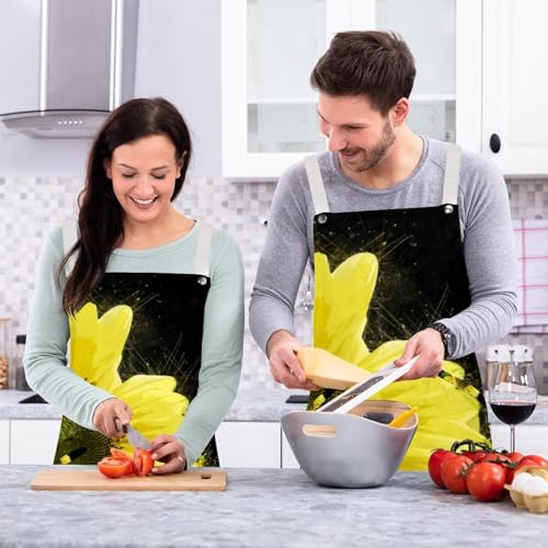 Tablier de serveuse noir et multicolore pour restaurant et bar - 6