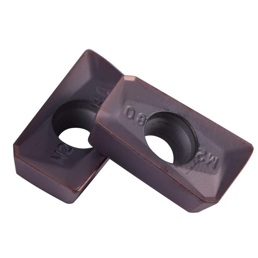 10pcs Insertos de Carburo de Paralelogramo Insertos de CNC Cortador de Inserto de Indexable de Torneado APMT1604PDER-M2 VP15TF para Acero Regular