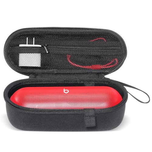 ProCase Hard Carrying Case for Beats Pill Wireless Portable Speaker, Protective Waterproof Storage Holder with Extra Mesh Pocket for 2024 New Beats Pill and Accessories - Matteblack