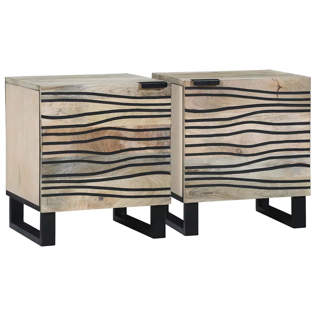 Table de chevet en bois pour une chambre rustique et un coin nuit chaleureux en bois massif