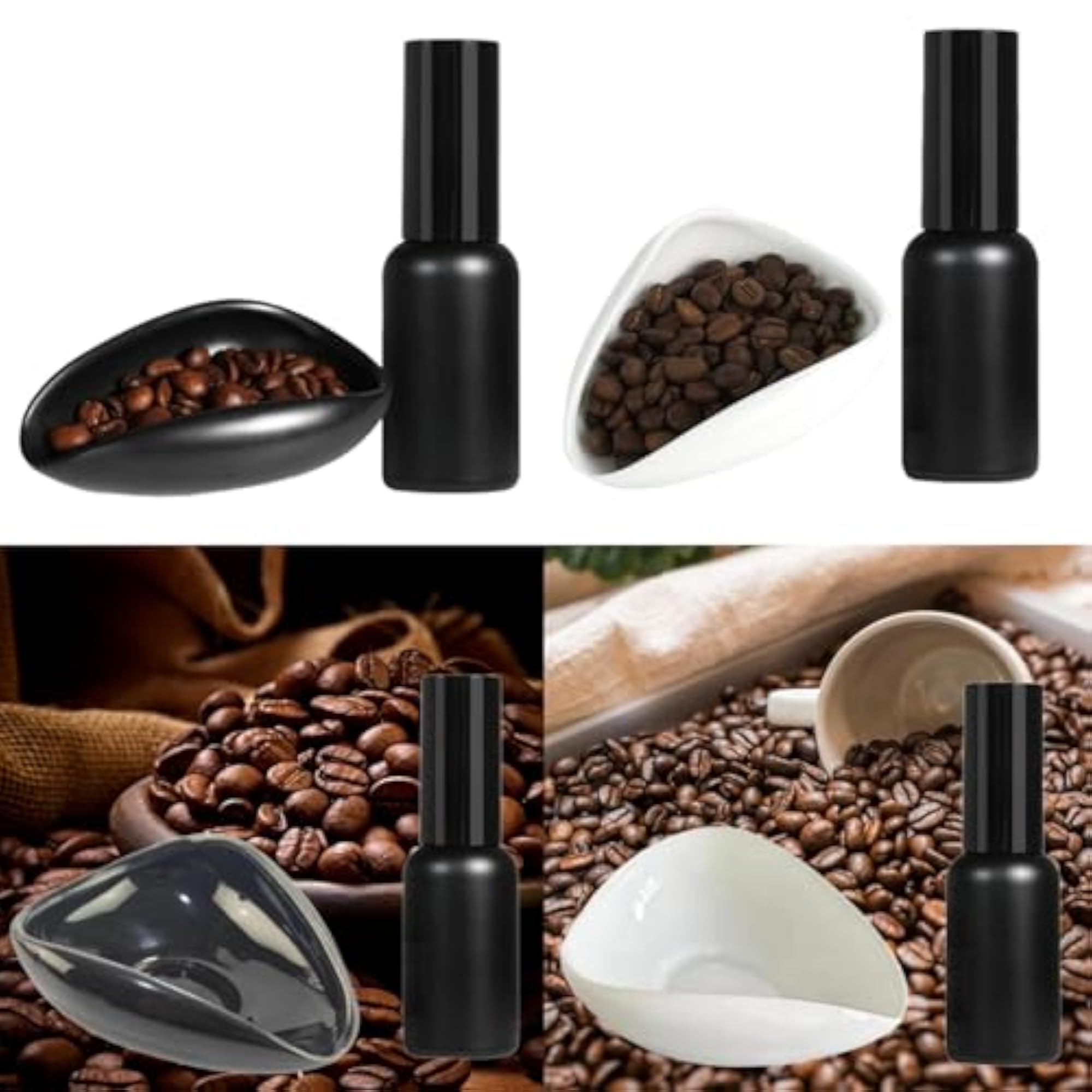 Coffee Bean Dosing Cup & Spray Bottle Set, Portable for Bar Use