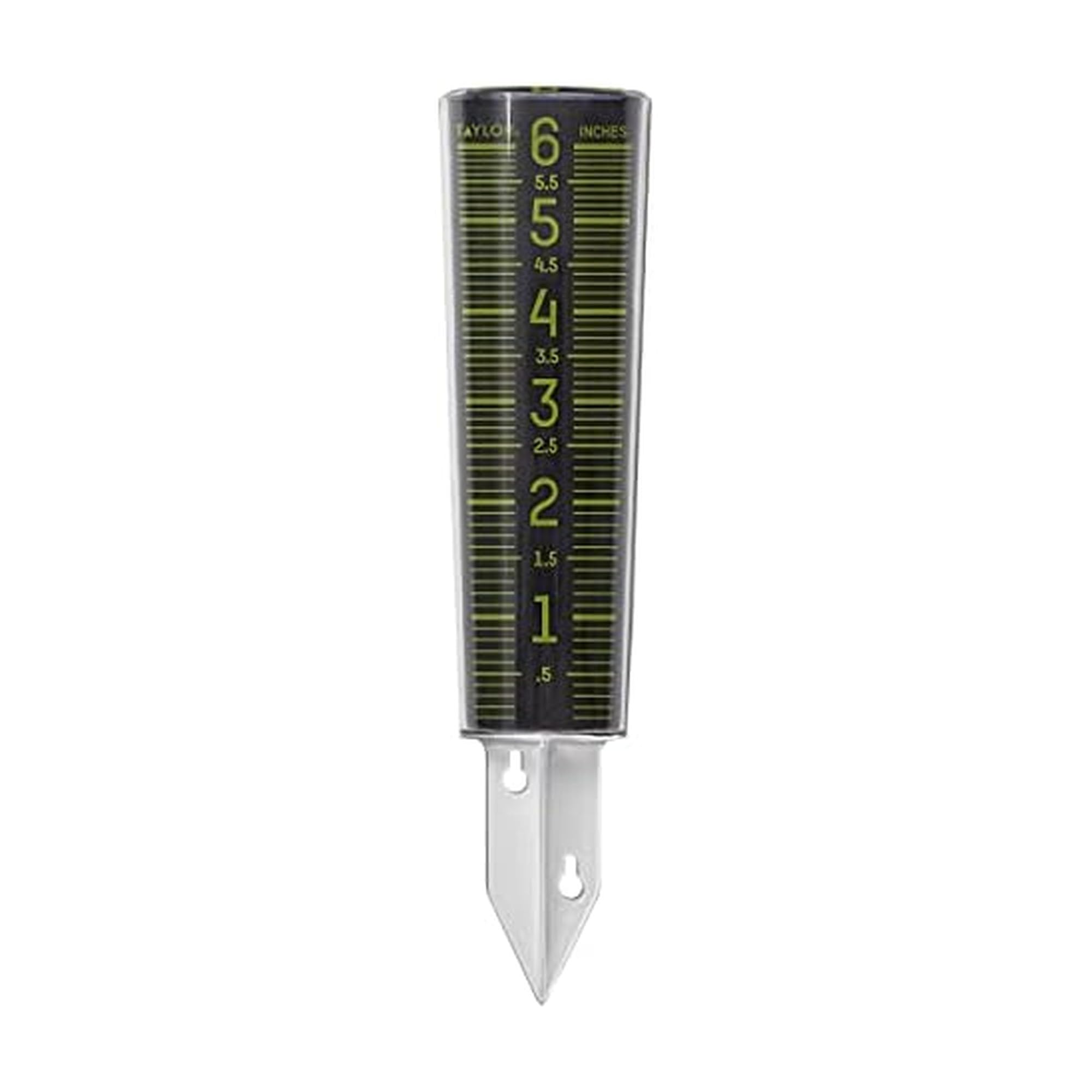 Taylor Precision Products 5288423 Medidor de Lluvia Que Brilla en la Oscuridad, Negro y Verde