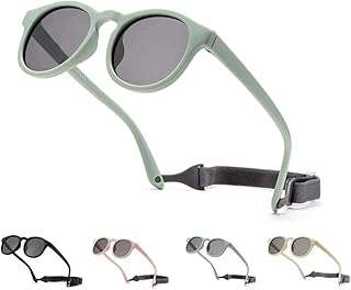 Slzhds Polarized Toddler Sunglasses for Boys/Girls, 0-4 Years, Cute Polarized Sunglasses With Strap Flexible Tpee Frame, U...