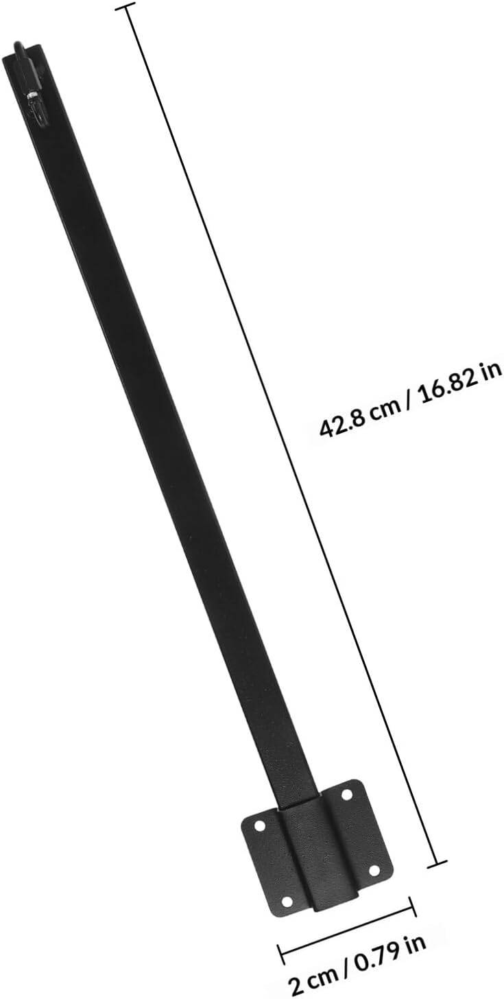 VICASKY Outdoor String Light Poles for Hanging Lights 4pcs Metal Patio Lamp Posts with Flange Base for Backyard Deck Fence Outdoor Party and Garden Lighting