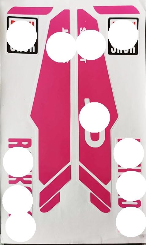 CKryzillix Bike Stickers,Mtb Stickers 2 Pcs Reflective Mountain Bike Frame Stickers Bicycle Fork Sticker(Rose)