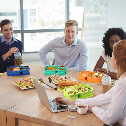 Caperci CK316 Bento Lunch Box Containers For Adults & Kids - 3-Compartment Reusable Meal Prep Containers thumb #6