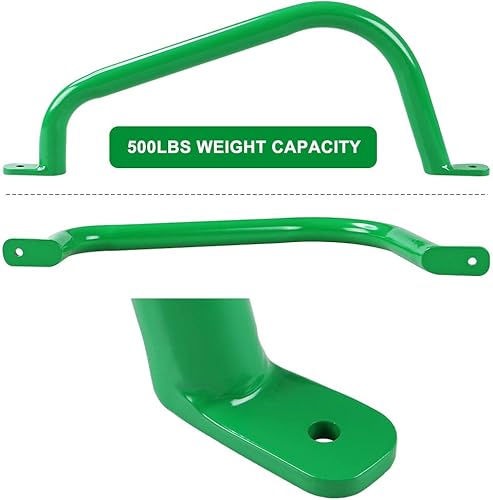 Miniatura 4 de Mango de seguridad de metal de 17 pulgadas para patio de recreo (juego de 2), barra de seguridad para columpios al aire libre, asas de juego,