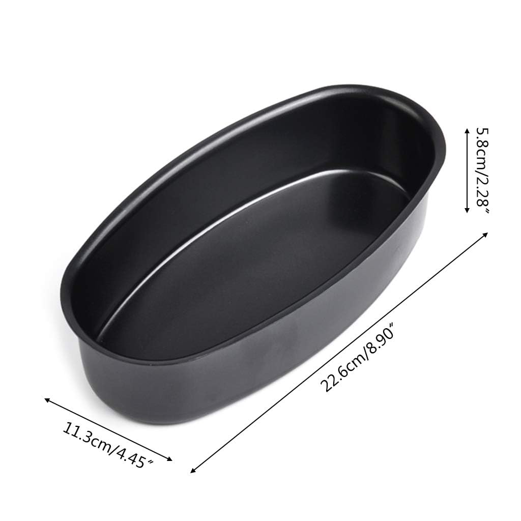 Antss Molde Ovalado para Pan Y Tarta De Queso, Bandeja para Hornear, Utensilios De Cocina para Horno DIY, Moldes para Pan Antiadherentes para Hornear Pan De 9 Pulgadas