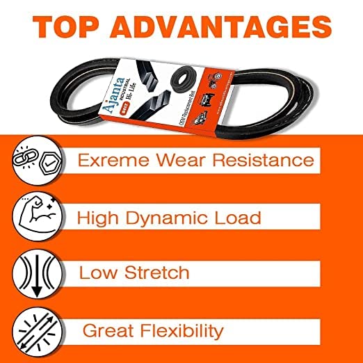 AJANTA INDUSTRIAL Compatible with Woods Division/Hesston OEM Replacement Belt. Replace 70341 Cogged V-Belt(1/2 X 36) AX34(2)