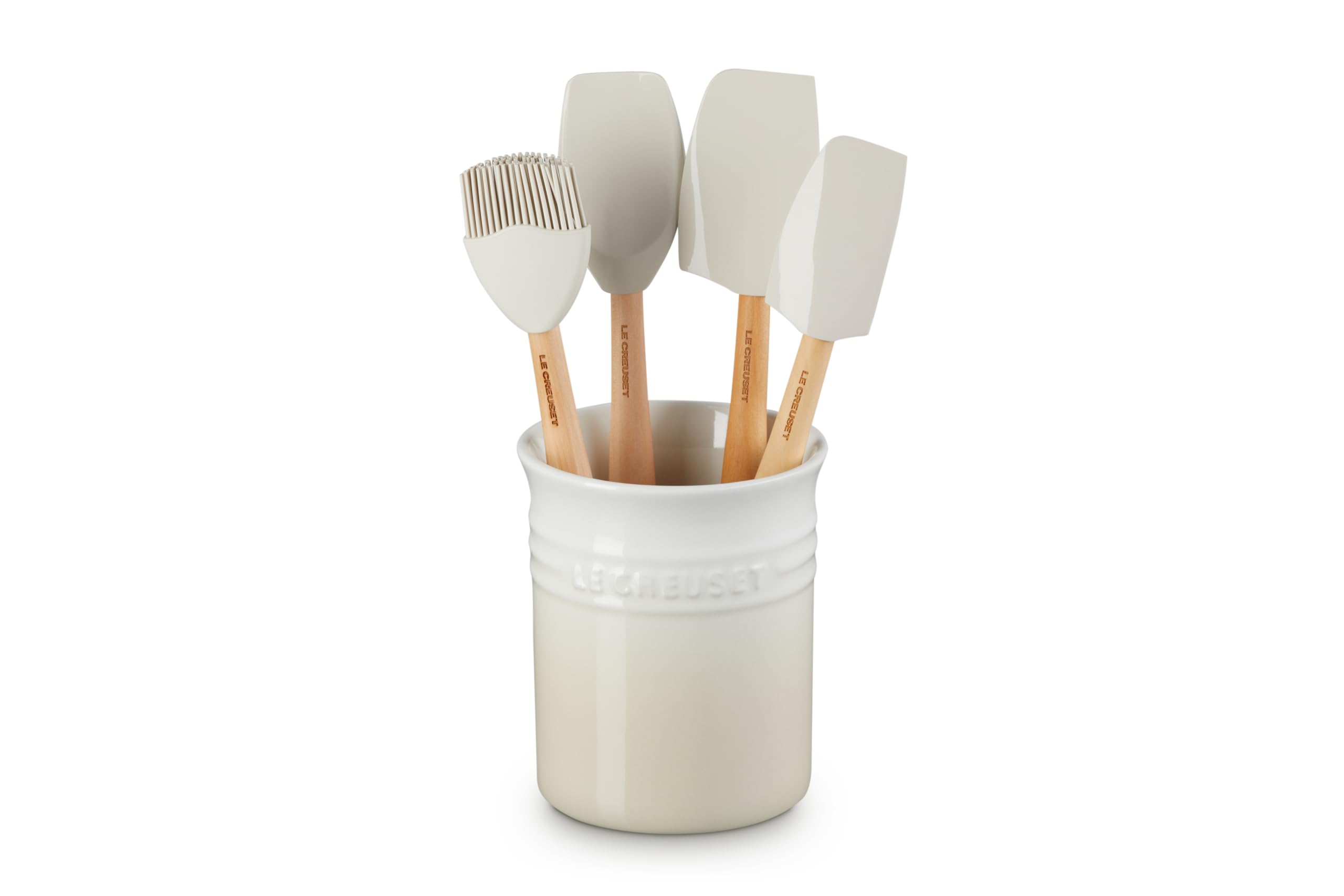 Le Creuset Classic Kochkellen-Set 5tlg. Craft (1.1 L), Meringue, 79003007160000