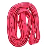 VALICLUD Cordones para Patines Planos de Poliéster con Cera Rosa de Accesorios Resistentes y Coloridos para Zapatos de Hielo y Roller Skate