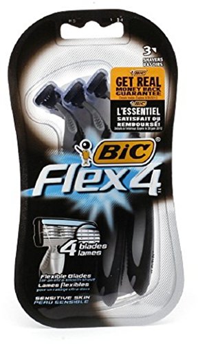 Bic Flex 4 Blades With 3 Disposable Handles In The Package Bic Flex 4 Blades With 3 Disposable Handles In The Package