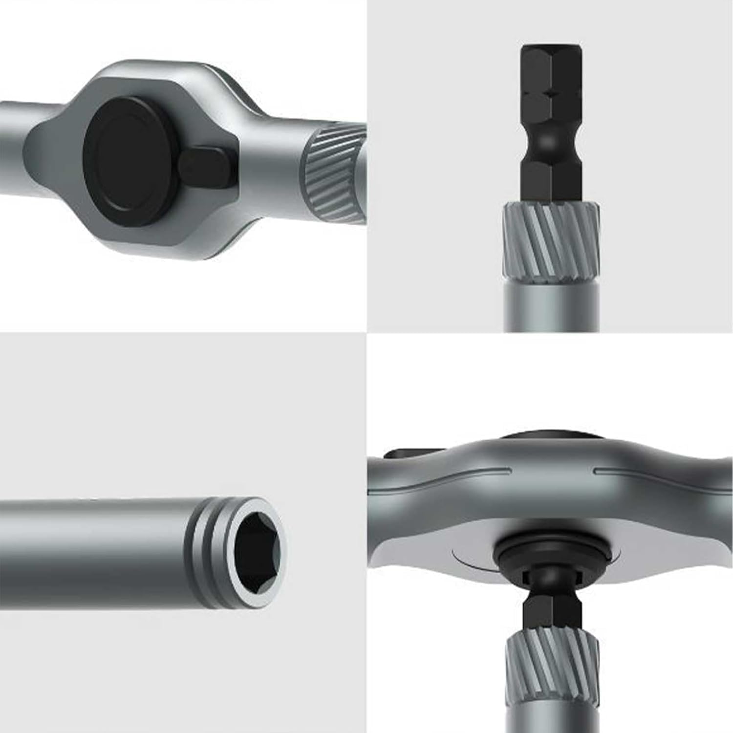 Destornillador de bricolaje 24 en 1, juego de destornilladores de llave de trinquete multiusos, multifuncional, extraíble, kit de destornilladores de precisión magnéticos