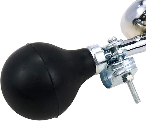 Miniatura 6 de Bocina de payaso retro para niños, bocina de aire de metal con bombilla para apretar, carrito de golf, 2 unidades