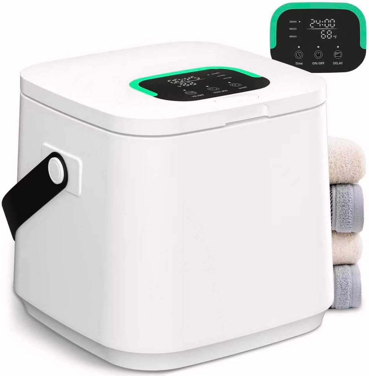 WEILAlANTIAN Towel Warmer,Towel Warmers for Bathroom with Timer & Child Lock, Electric Bathroom Warmer for Towels, Robes, and Blankets, Adjustable Heat Settings (20/40/60Mins)