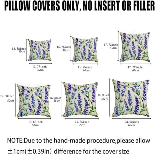 Housse coussin 55x55cm violette idéale pour décorer le canapé du salon - 6