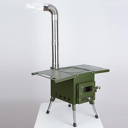 Miniatura 5 de Eagles Paquete de 2 codos de tubo de estufa (90+45 grados), codo de horno, chimenea de acero inoxidable para acampar al aire libre, accesorios de