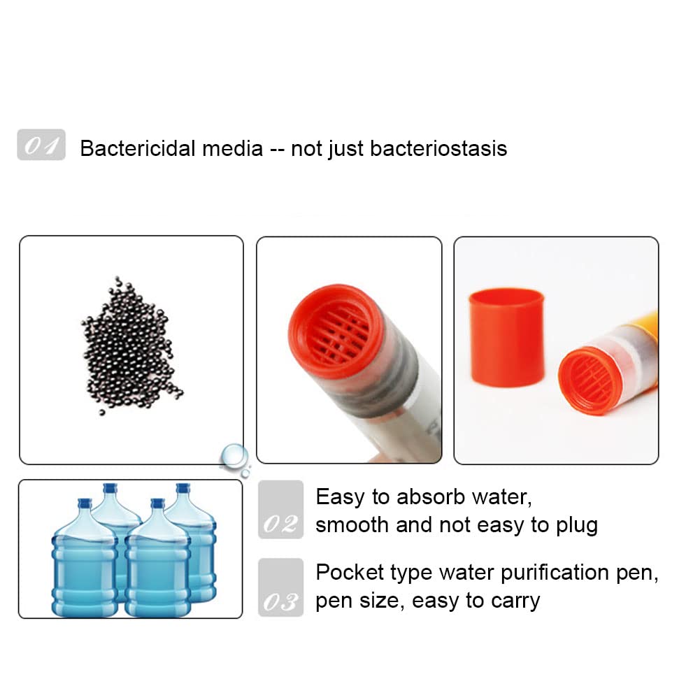 Filtro dell'acqua per esterni, mini filtro per acqua potabile, 7 livelli di filtrazione, purificatore dell'acqua di emergenza, per escursioni, trekking, viaggi