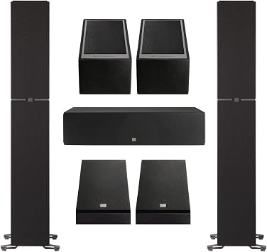 Definitive Technology Dymension Atmos Home Theater System - Bundle with 2 DM70 Towers, 1 DM30 Center Channel, 2 DM95 Rear Speakers and, 2 DM90 Atmos Speakers