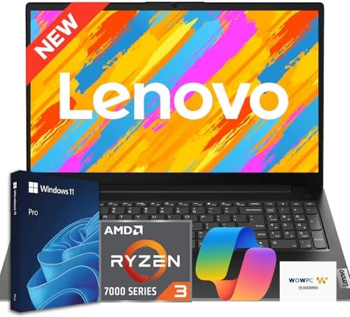<p>Lenovo V15 Business Laptop 2026 Edition: AMD Ryzen 3 7000, 15.6” FHD, 16GB DDR5, Windows 11 Pro</p>
