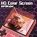 FVBADE[30000 in 1 R40S PRO Handheld Game Console 3.5 inch IPS Screen Mini Retro Console 3800mAh Portable Pocket Arcade 45+ Mainstream Emulator 256G TF Card Transparent.(Red)