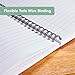 Cambridge Jotter A4 Notebook, Wirebound, 8 mm Lined with Margin, 200 Pages, 80GSM, Single Notepad, Perforated Edges