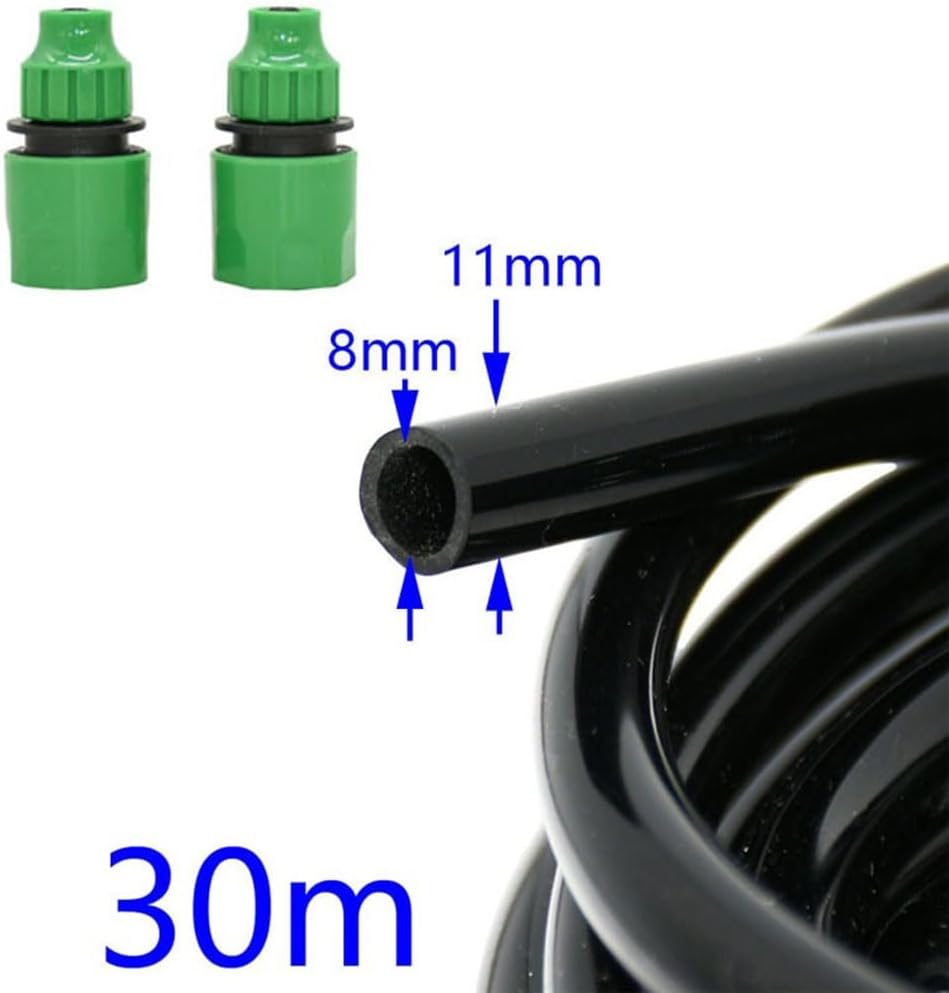 3/8 Inch Flexible Expandable Garden Hose - 8/11mm Extendable Water Pipe for Irrigation, 10/20/30 Meter Durable & Kink-Resistant Tubing(20m 65.6ft)